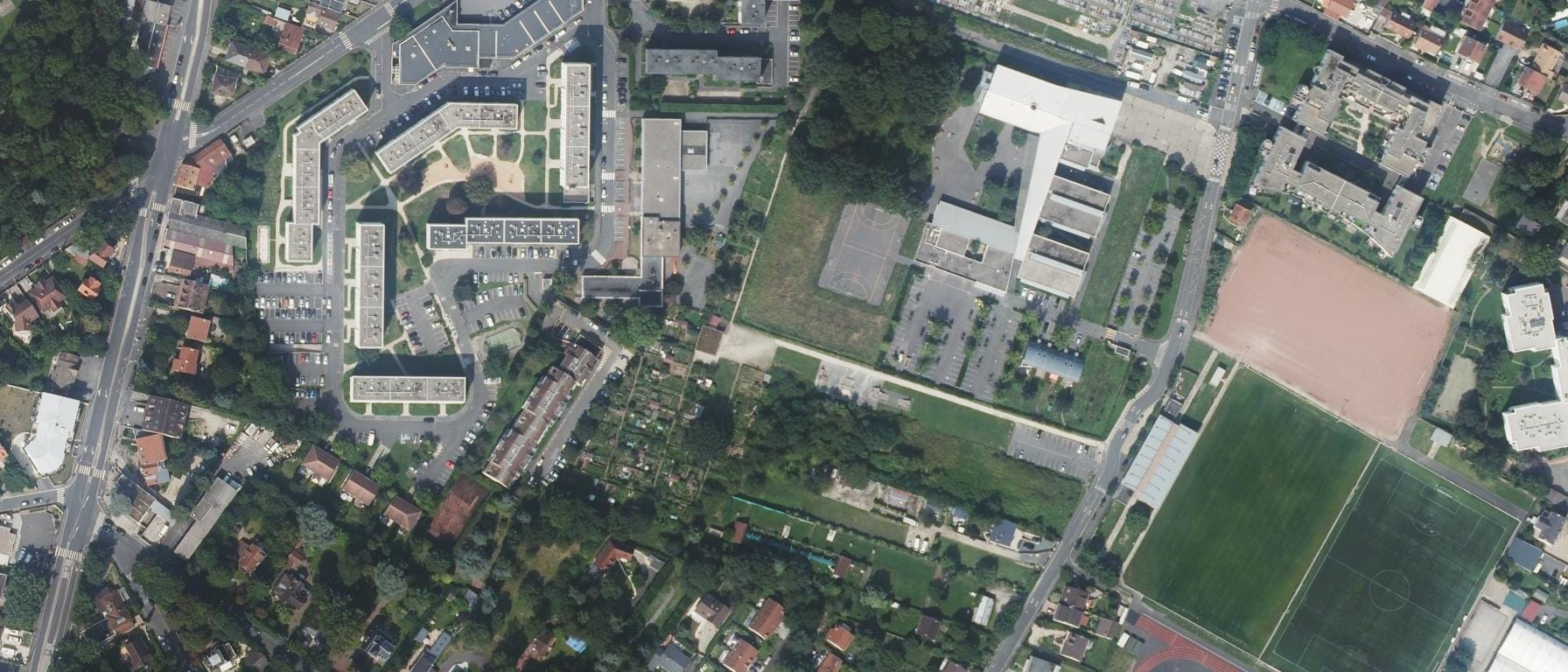 Vue aérienne de Lycée professionnel Andre-Marie Ampere