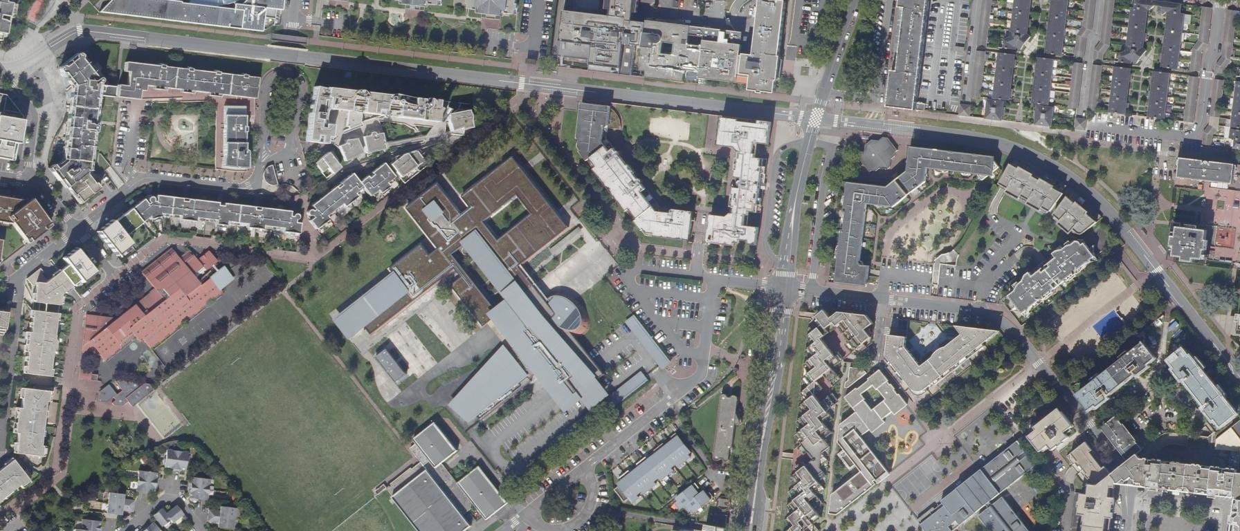 Vue aérienne de Lycée du Parc des Loges