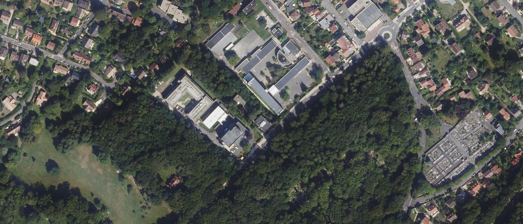 Vue aérienne de Institut et Campus d'Optique (ICO)