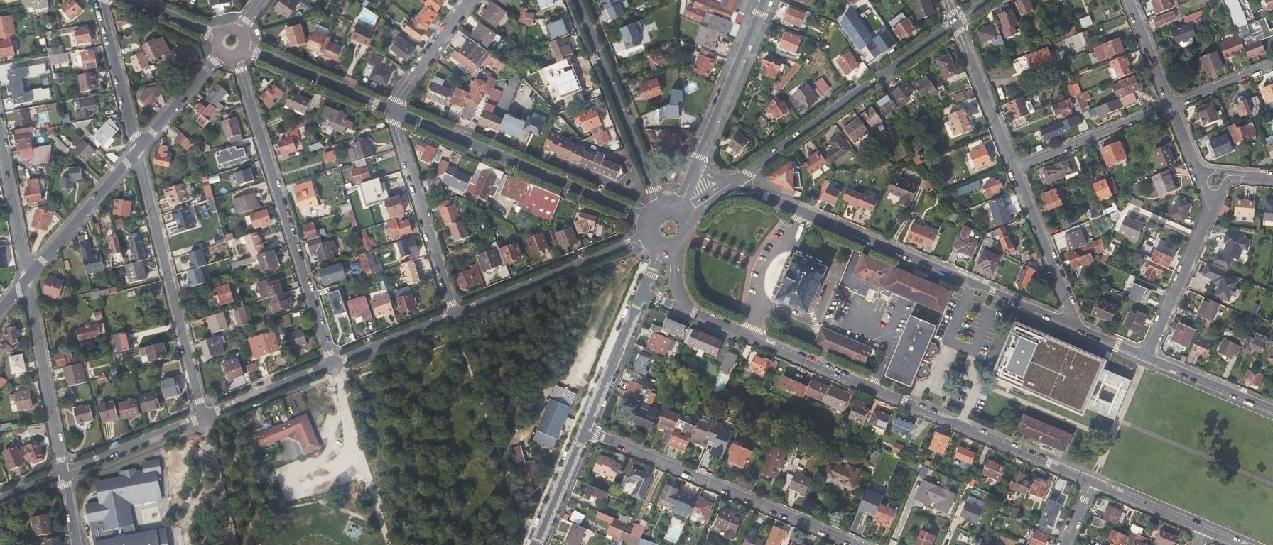 Vue aérienne de Lycée Albert Einstein