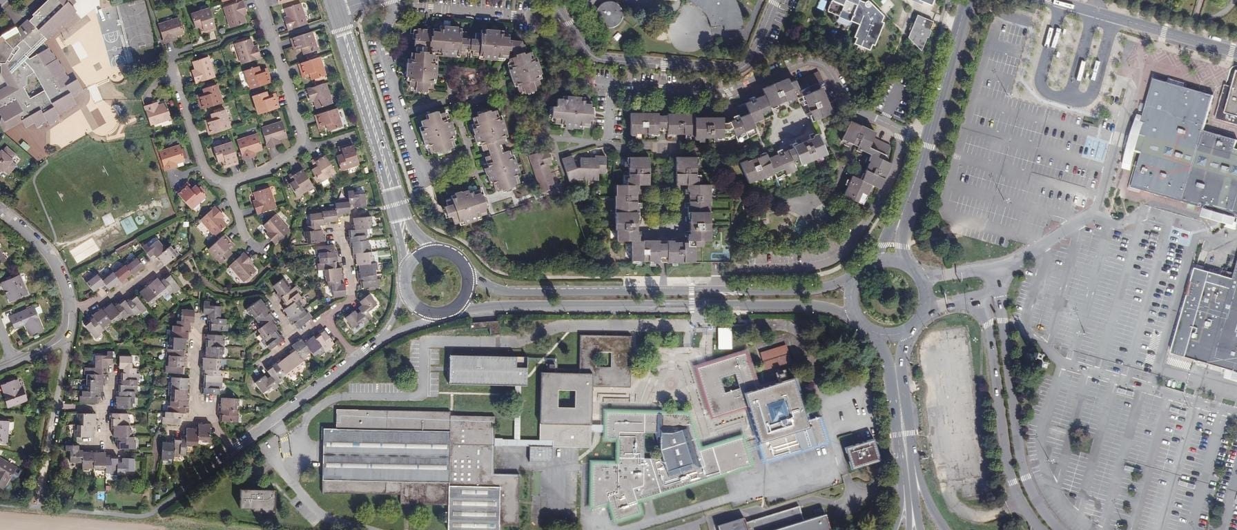 Vue aérienne de Lycée de l'Essouriau