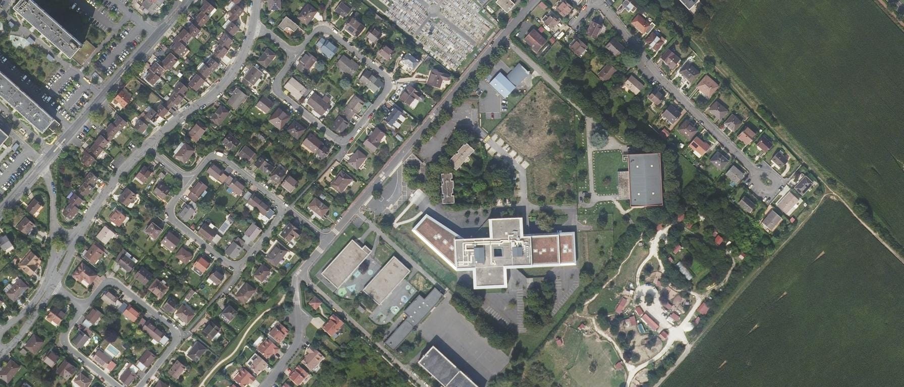 Vue aérienne de Lycée Jacques Prevert