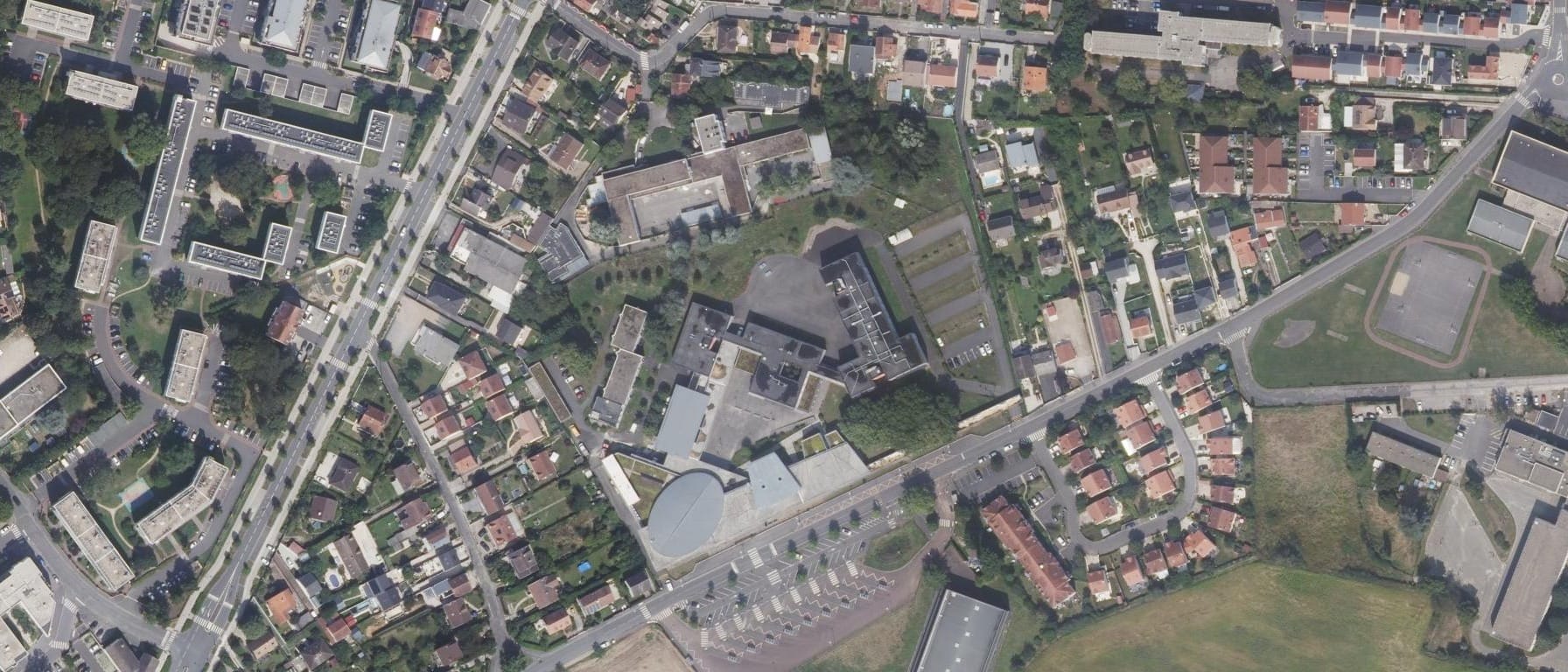 Vue aérienne de Lycée Rene Cassin