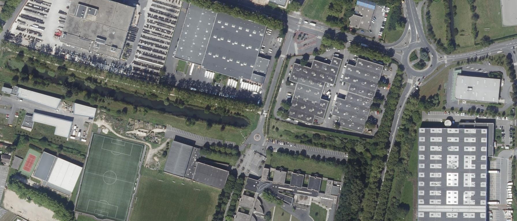 Vue aérienne de Lycée Francois Truffaut
