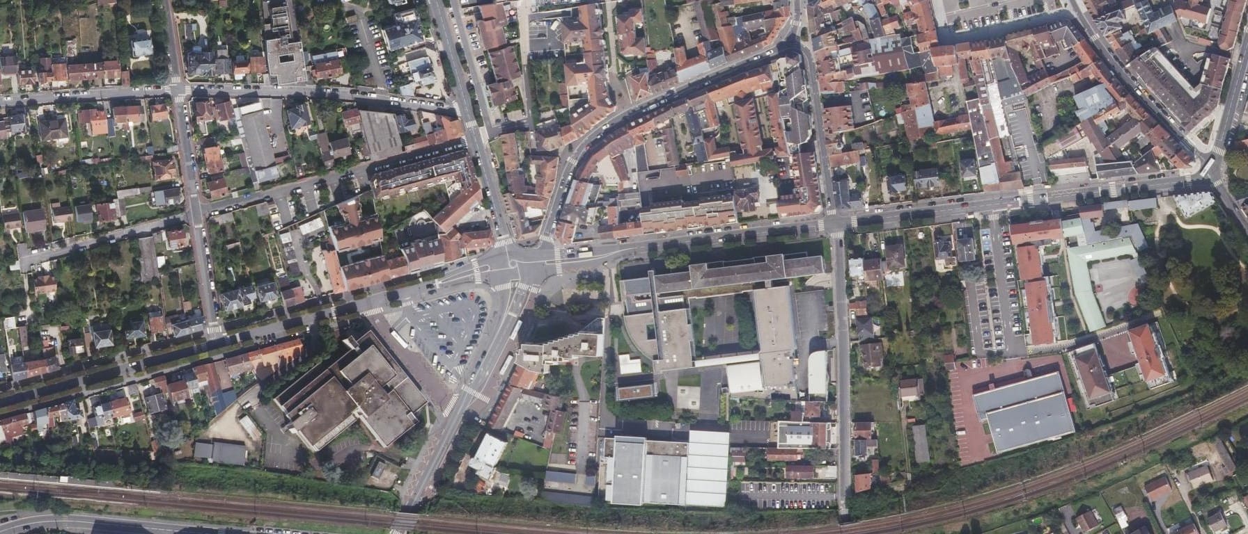 Vue aérienne de Lycée Edmond Michelet