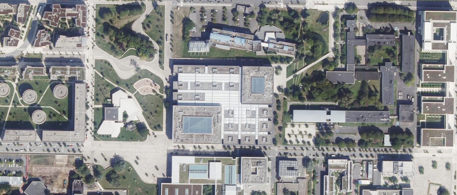 Vue aérienne de CentraleSupélec (Gif-sur-Yvette - 91)