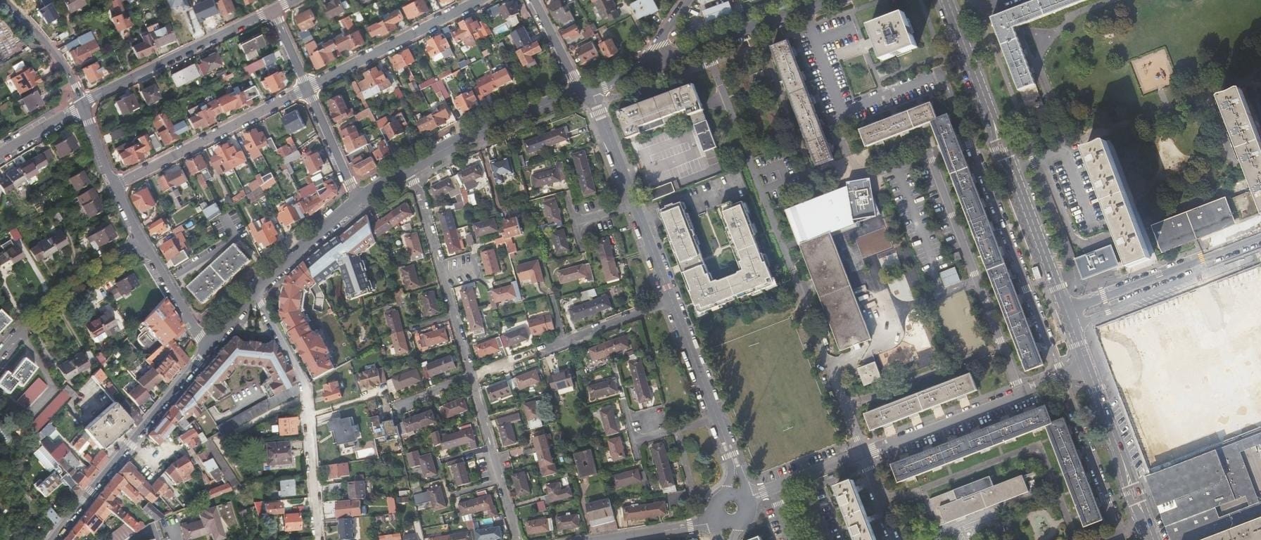 Vue aérienne de Site de formation d'apprentis Genius Académie - Massy