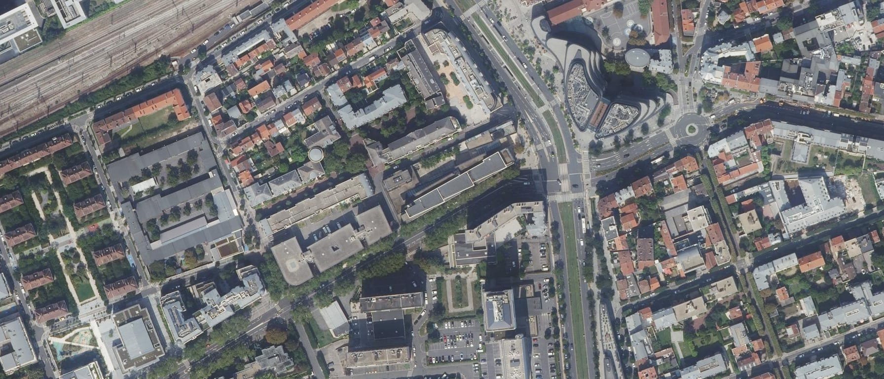 Vue aérienne de Lycée professionnel La Tournelle