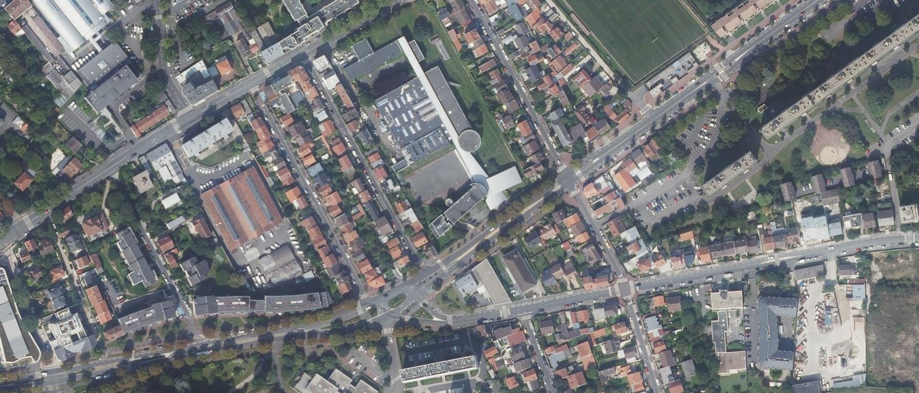 Vue aérienne de Lycée professionnel Leonard De Vinci