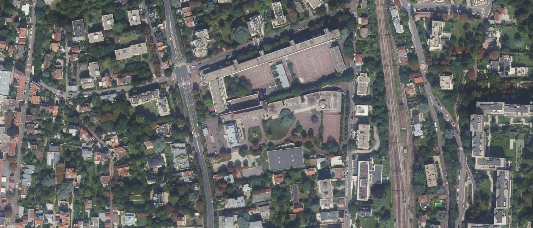 Vue aérienne de Lycée Alexandre Dumas