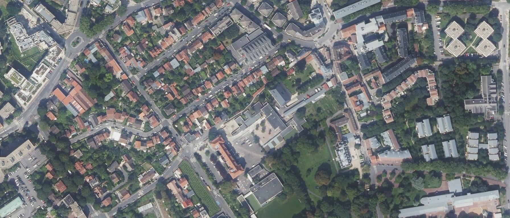 Vue aérienne de Lycée St Gabriel