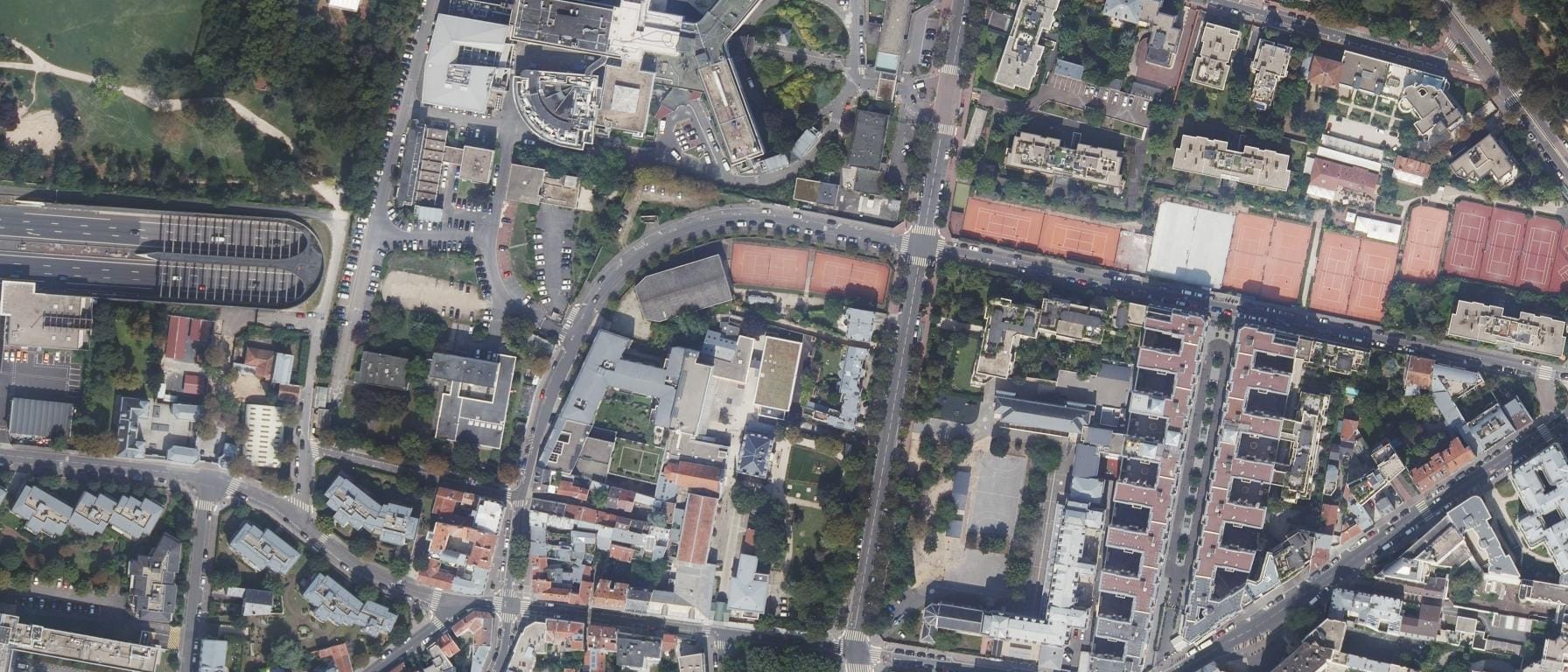 Vue aérienne de Lycée Notre Dame