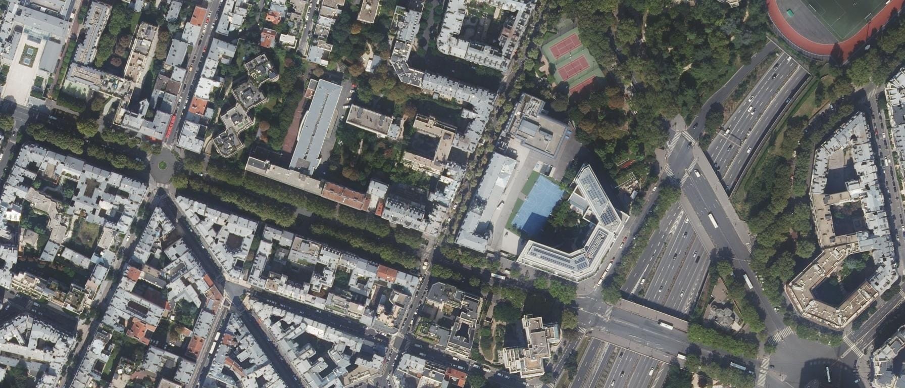 Vue aérienne de Lycée Notre Dame de Ste Croix