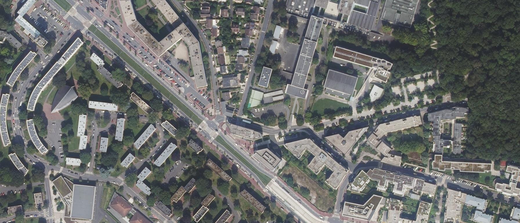 Vue aérienne de Lycée polyvalent Missak et Mélinée Manouchian