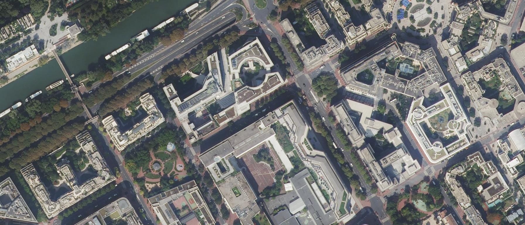 Vue aérienne de Lycée Leonard De Vinci