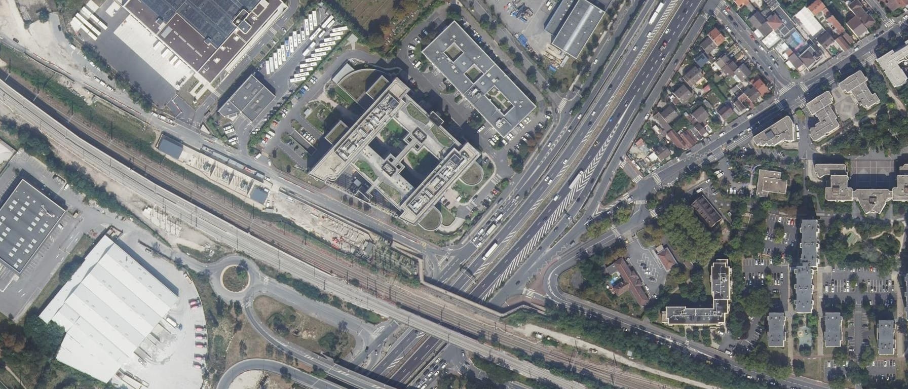 Vue aérienne de IFSI C.A.S.H. de Nanterre