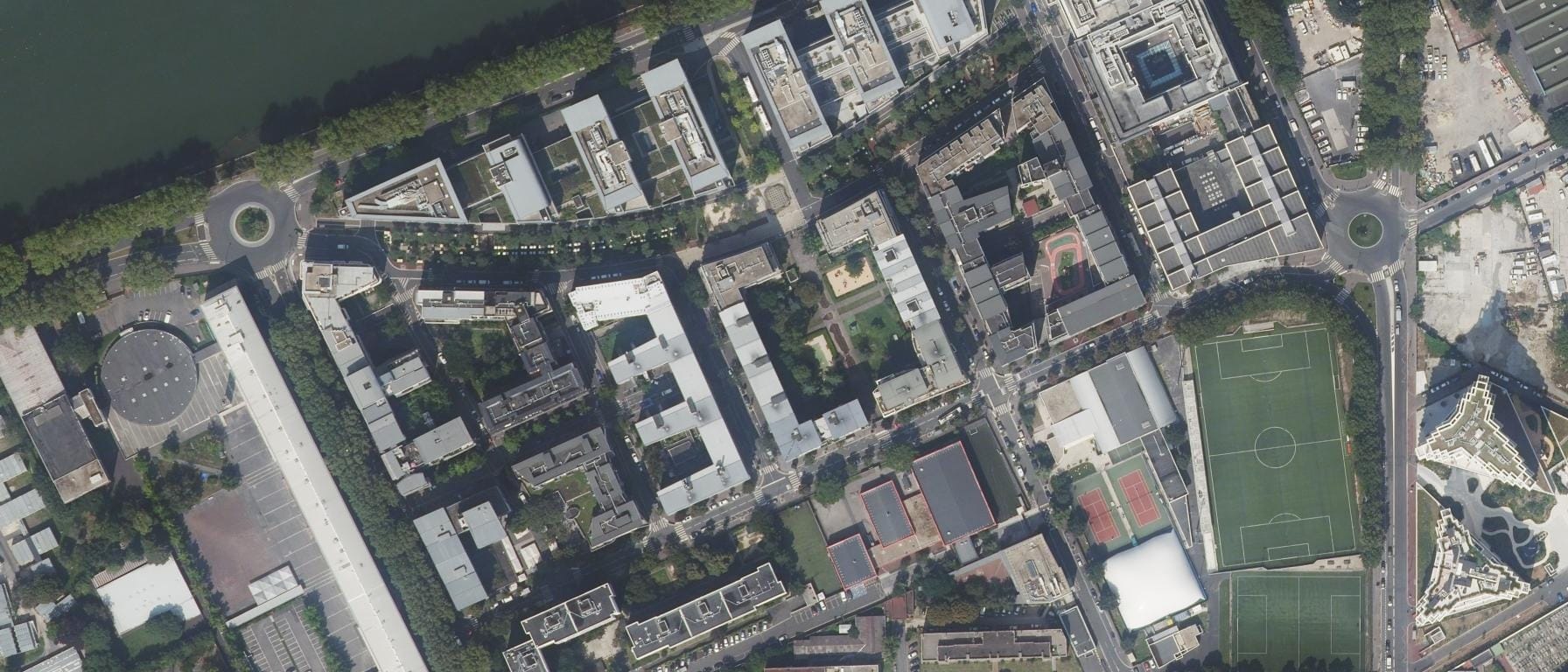 Vue aérienne de IFSI Beaujon René Auffray (AP-HP)