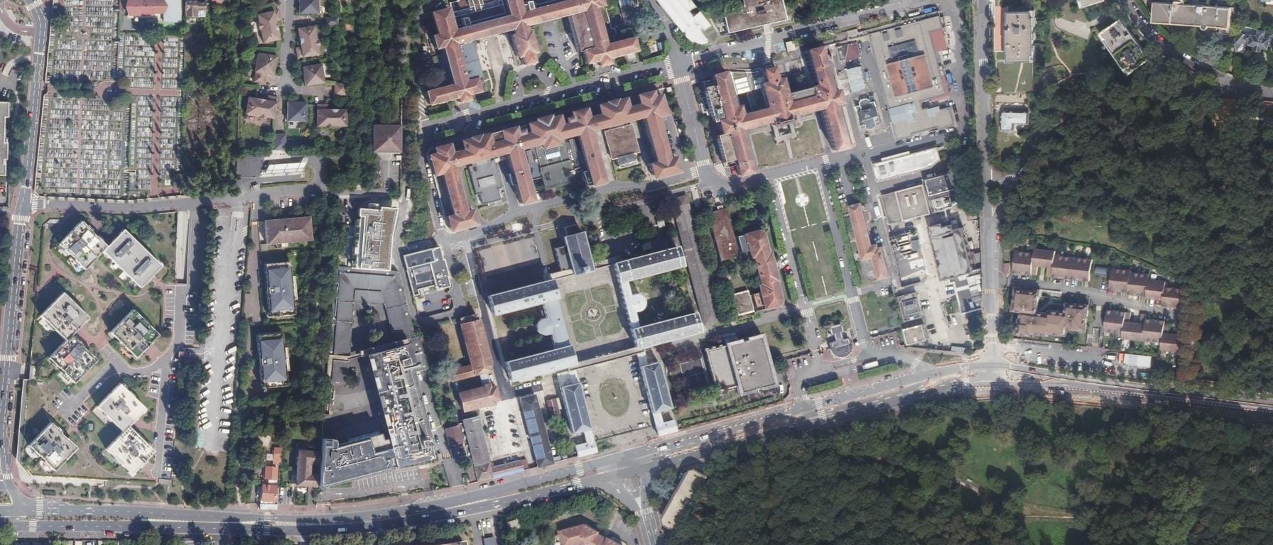 Vue aérienne de IFSI Raymond Poincaré (AP-HP)