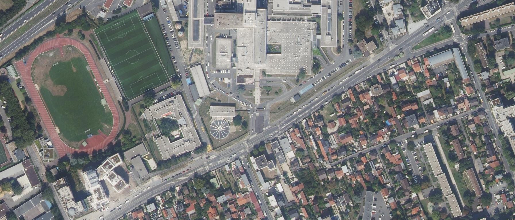 Vue aérienne de IFSI Louis Mourier (AP-HP)