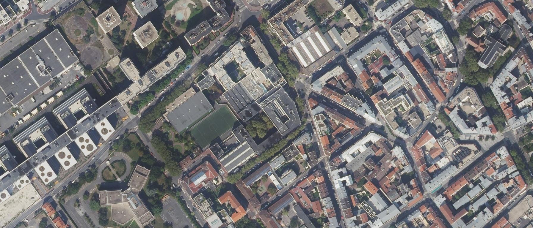 Vue aérienne de Lycée Auffray