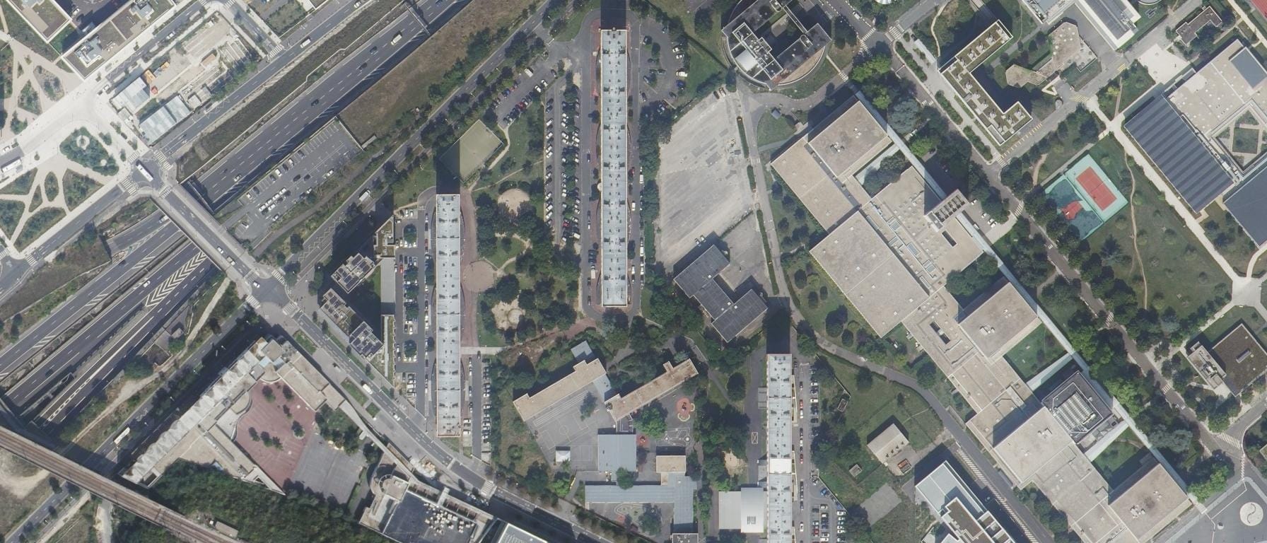 Vue aérienne de I.U.T de Ville d'Avray - Antenne de Nanterre