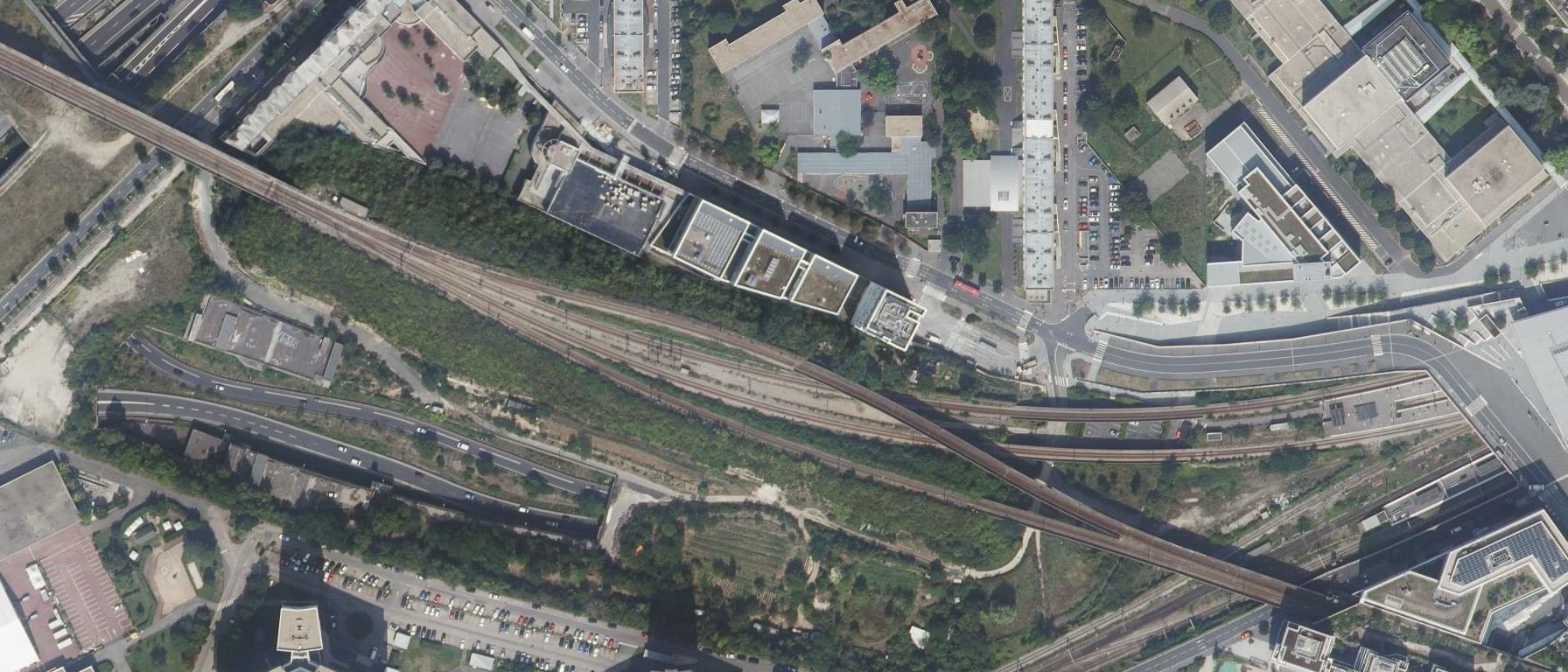 Vue aérienne de Paris Ynov Campus (Nanterre - 92)