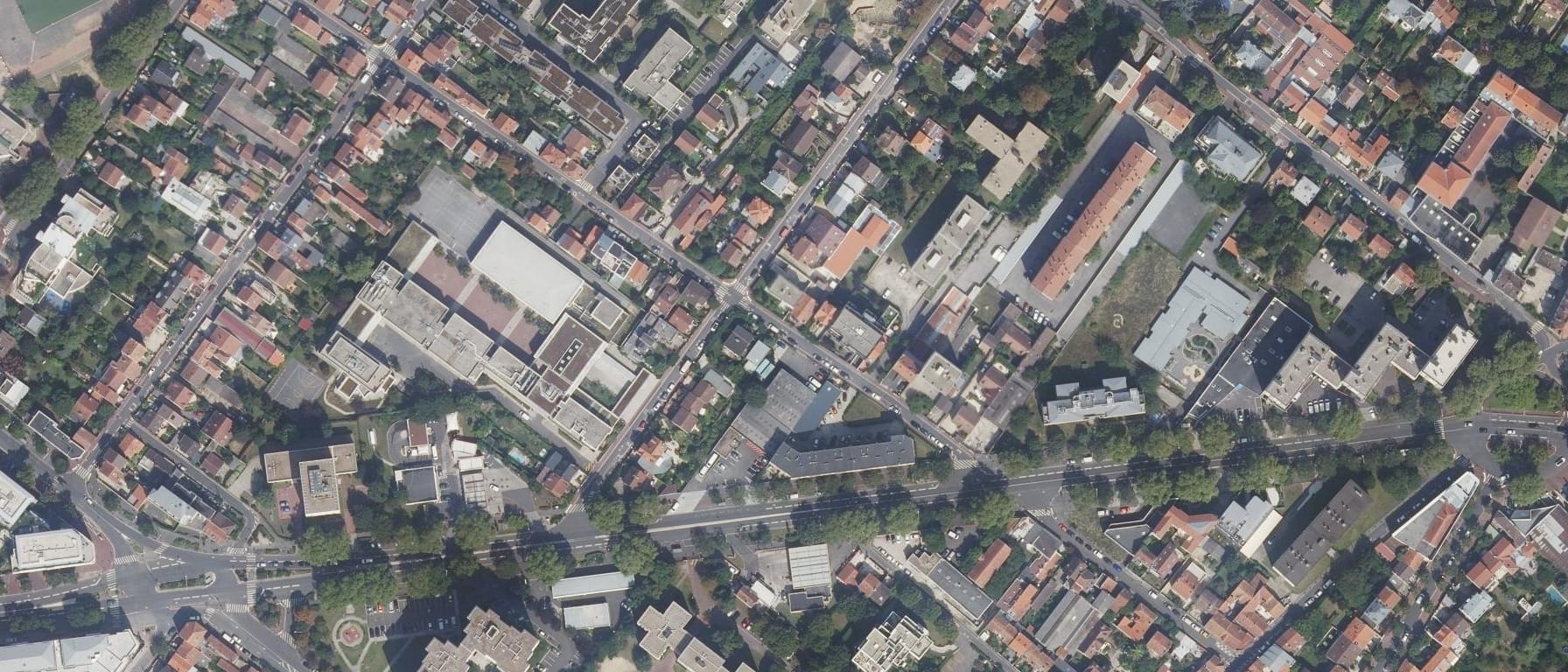 Vue aérienne de Organisme de formation-Centre de formation d'apprentis - Rush School - Clichy