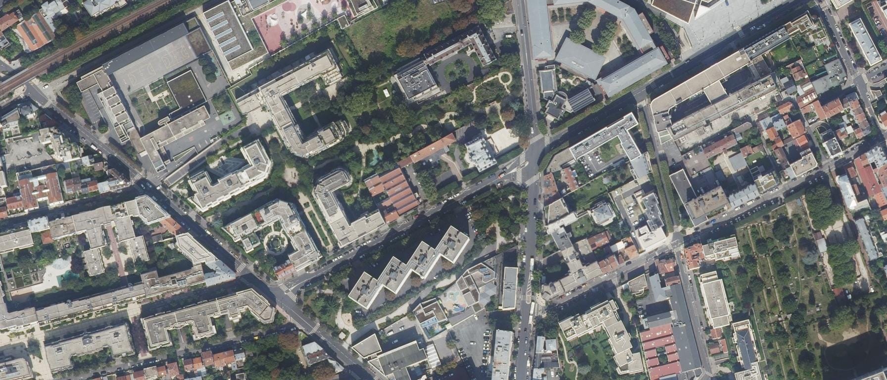 Vue aérienne de Organisme de formation-Centre de formation d'apprentis - Vatel - Courbevoie
