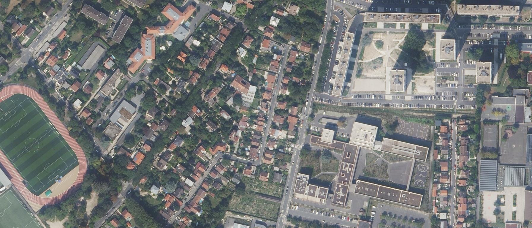 Vue aérienne de Lycée Jacques Feyder