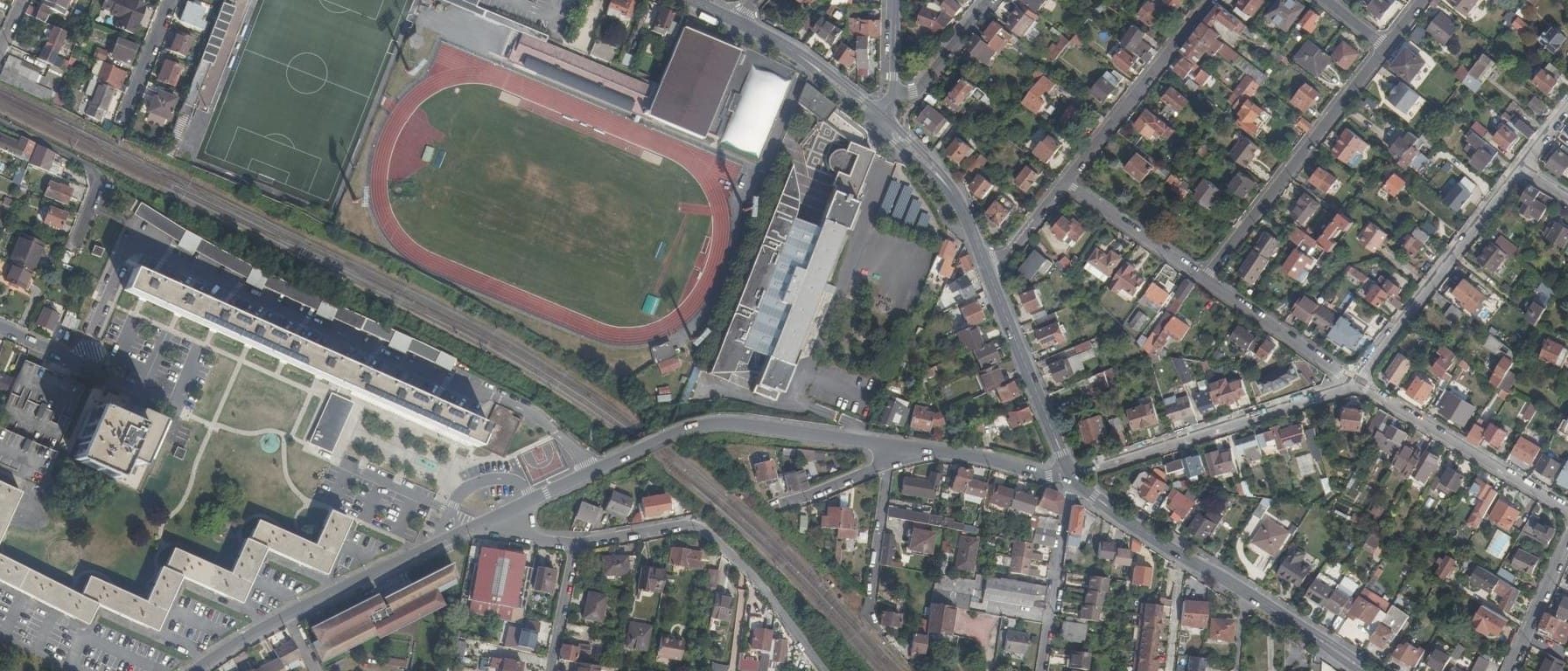Vue aérienne de Lycée Clemenceau