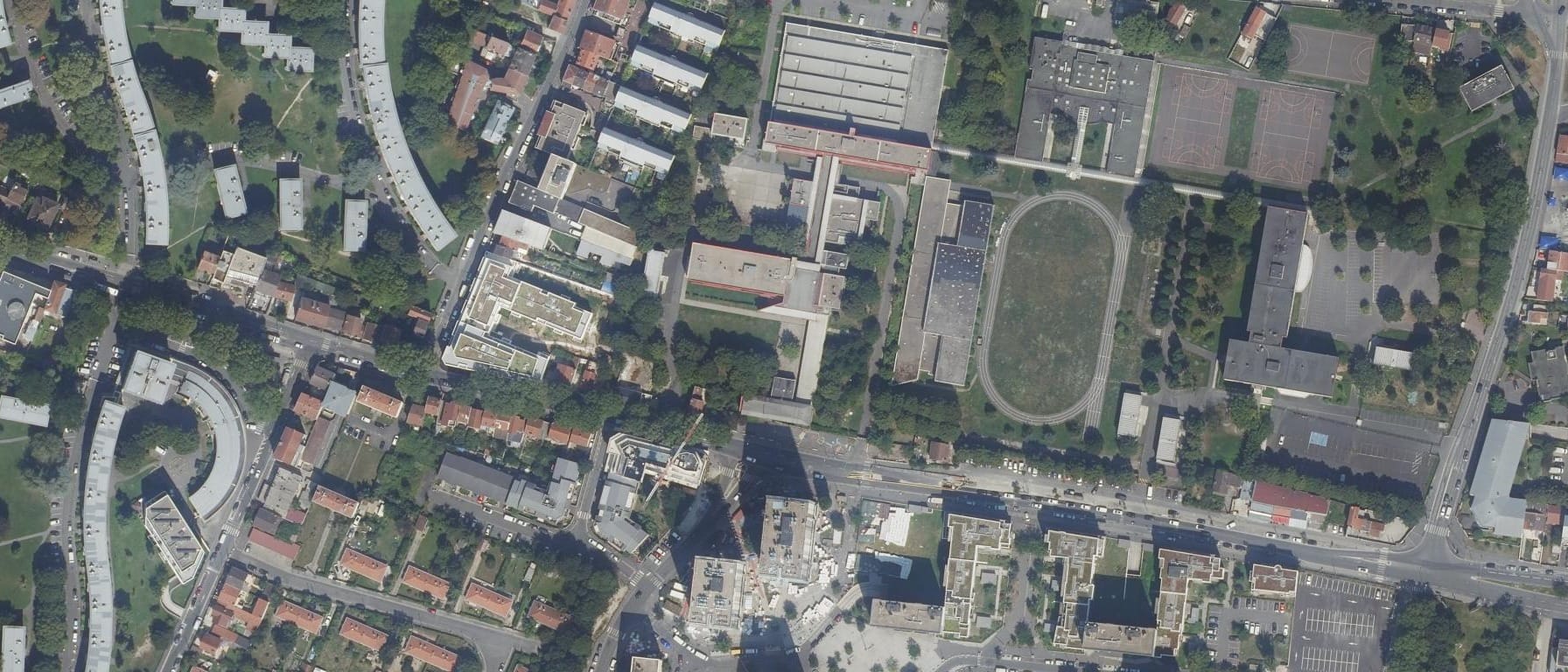 Vue aérienne de Lycée professionnel Mixte THEODORE MONOD