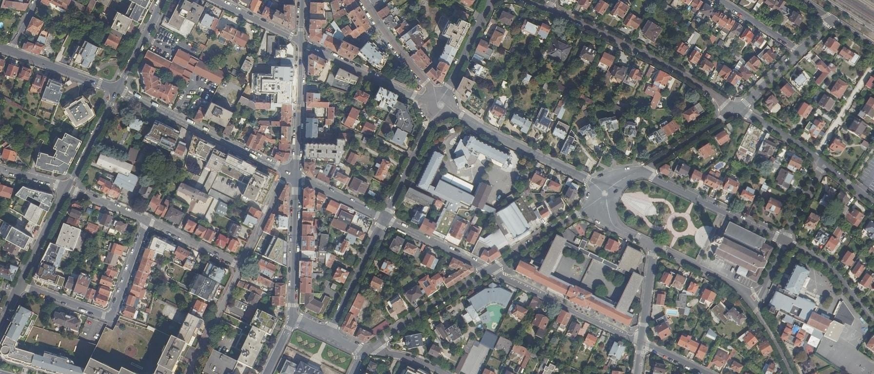 Vue aérienne de Lycée St Louis Blanche De Castille