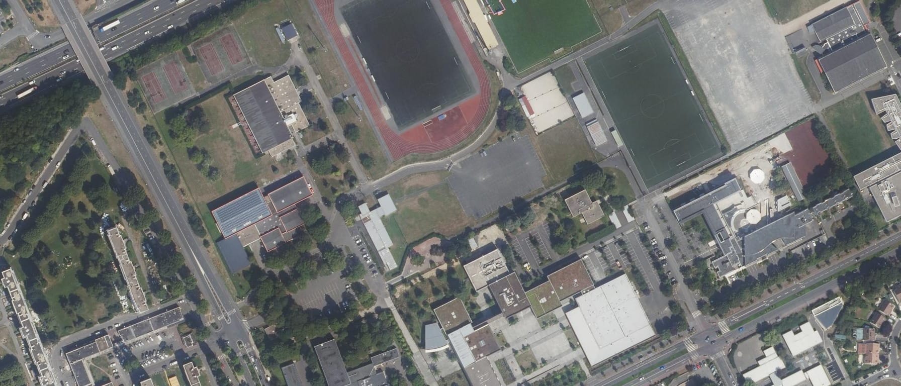 Vue aérienne de Lycée Jean Rostand