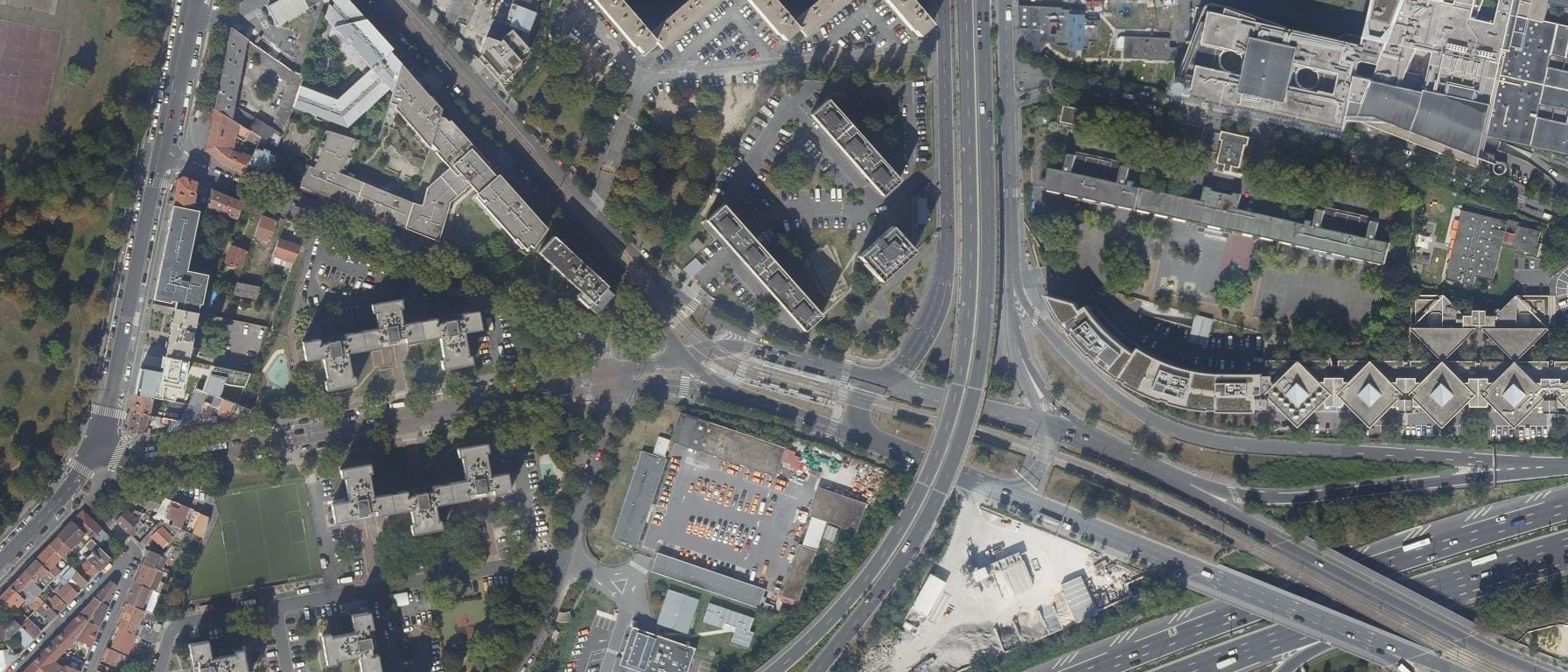 Vue aérienne de IFSI CH de Saint-Denis