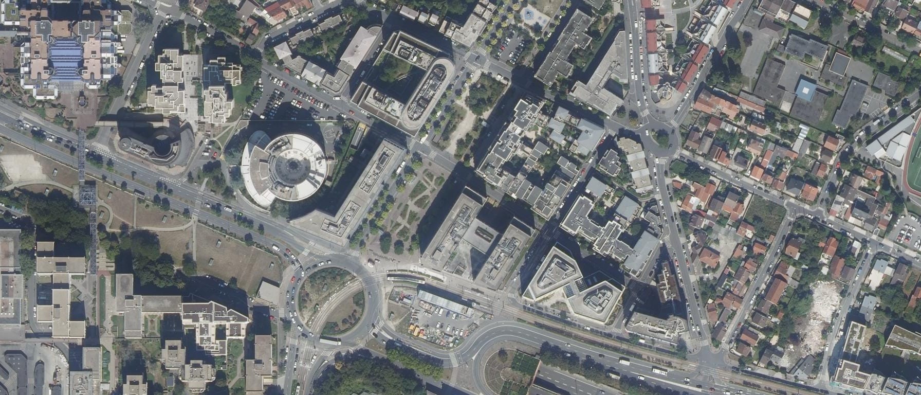Vue aérienne de IFSI Avicenne - Jean Verdier (AP-HP)