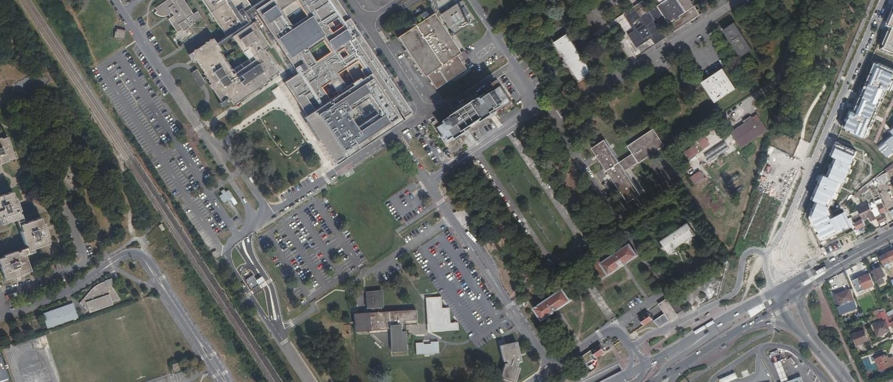 Vue aérienne de IFSI CH Robert Ballanger