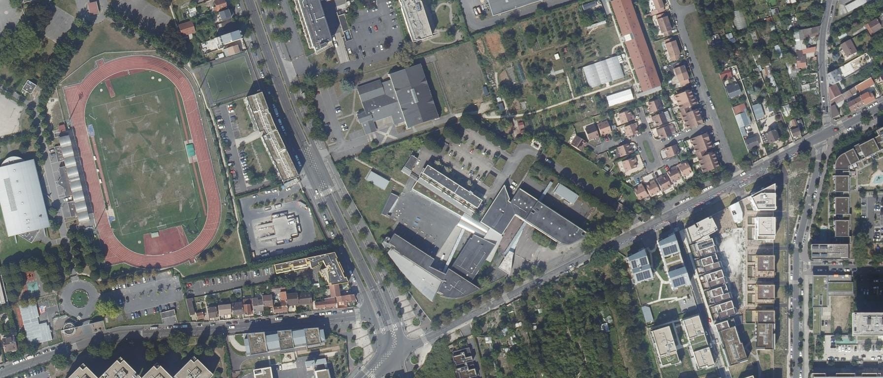 Vue aérienne de Lycée Maurice Utrillo
