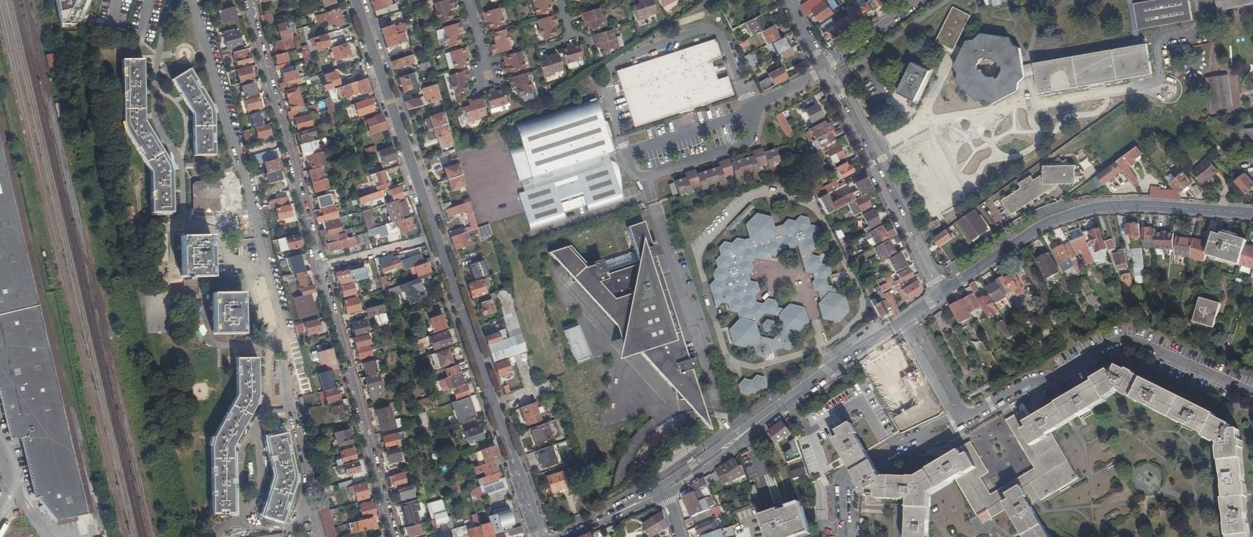 Vue aérienne de Lycée Charles De Gaulle