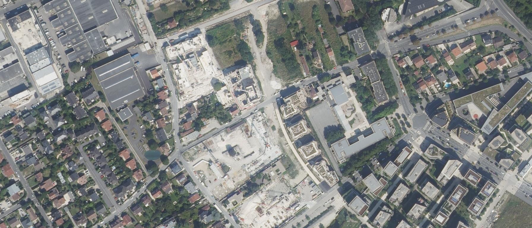 Vue aérienne de Lycée Evariste Galois