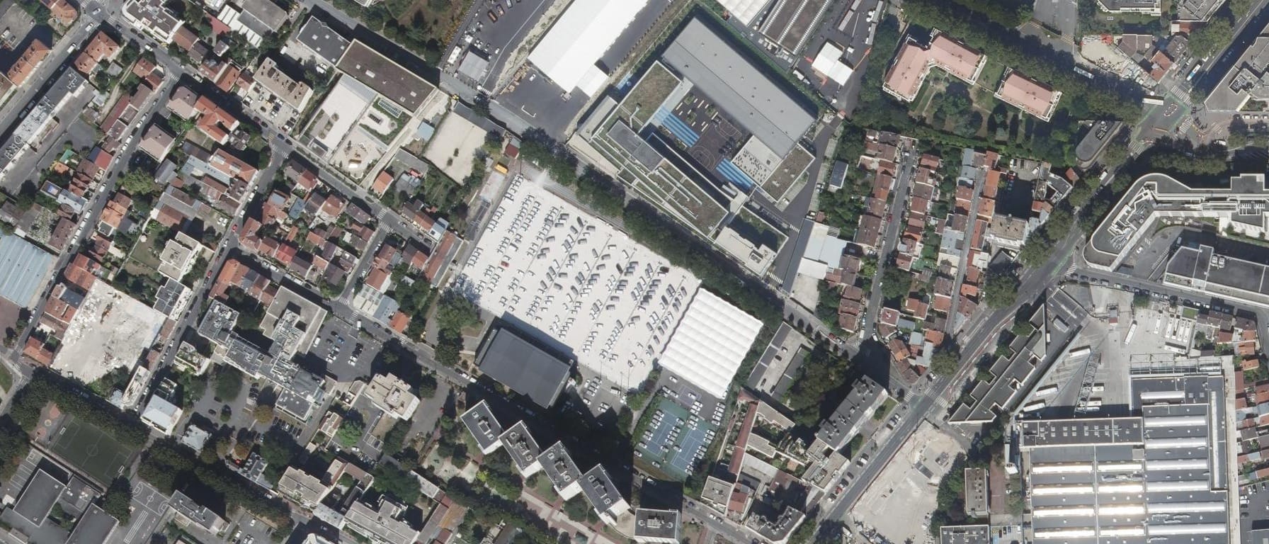 Vue aérienne de Lycée Marcel Cachin