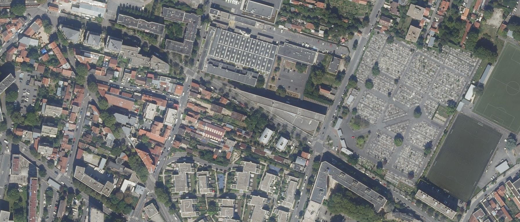 Vue aérienne de Lycée Eugene Henaff