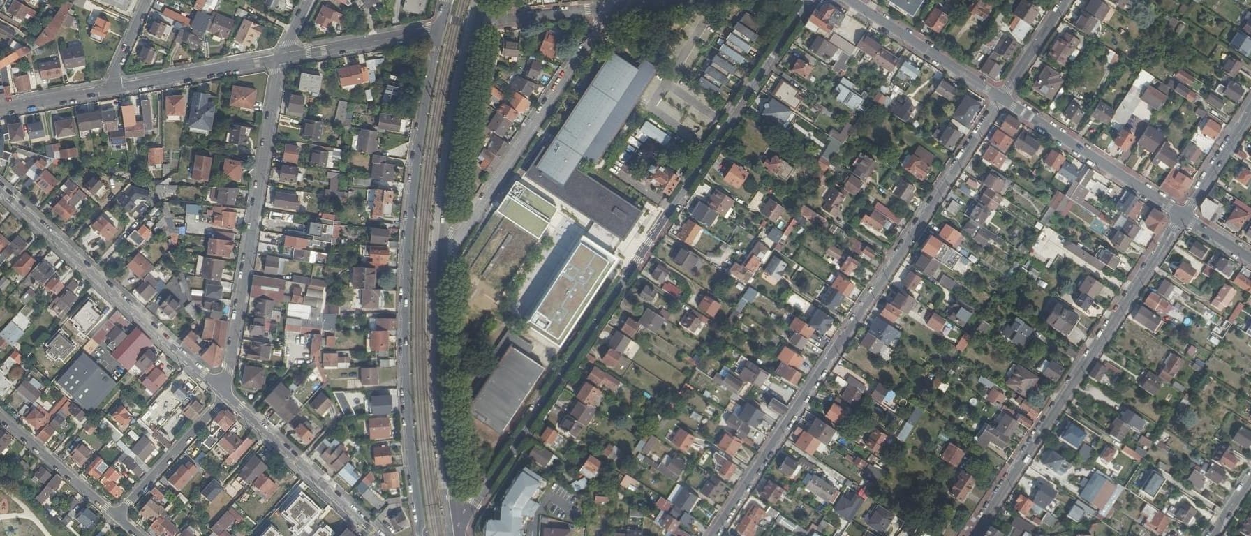 Vue aérienne de Lycée Henri Sellier