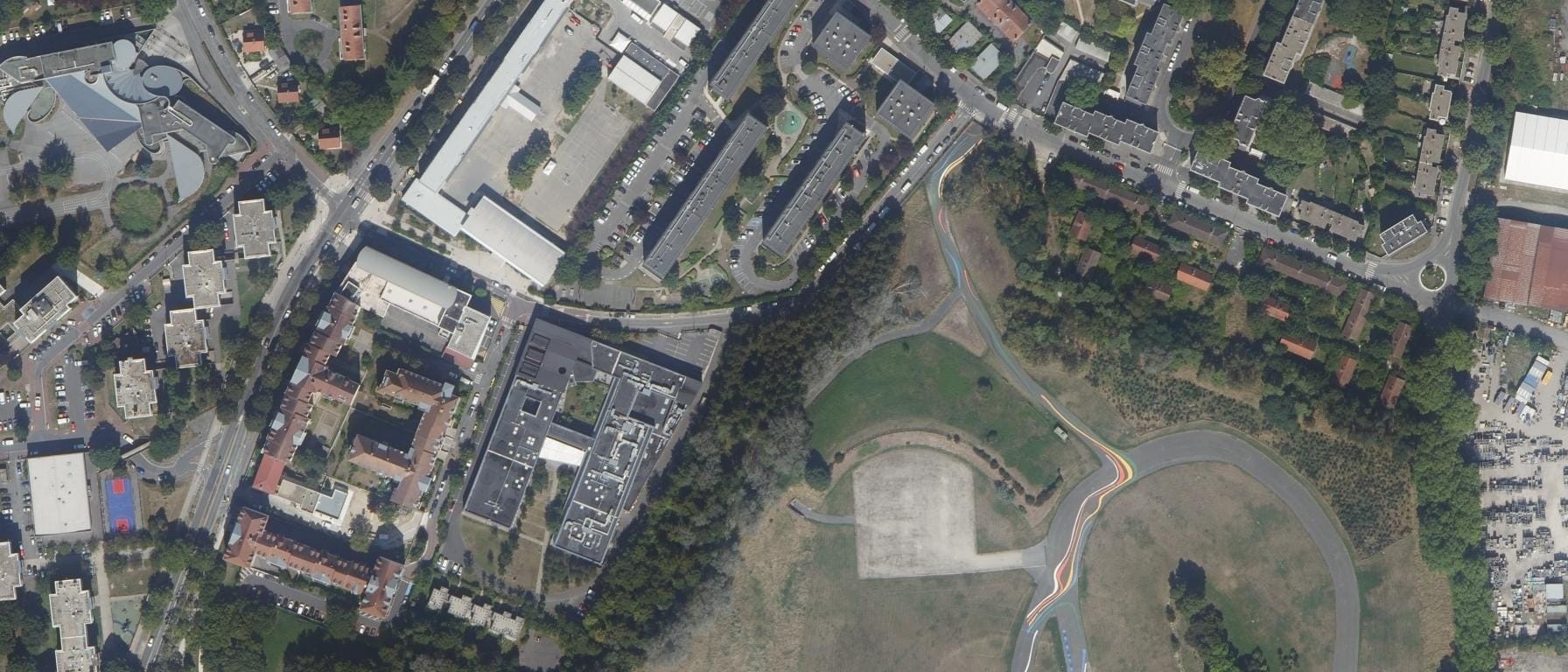 Vue aérienne de Lycée Francois Rabelais
