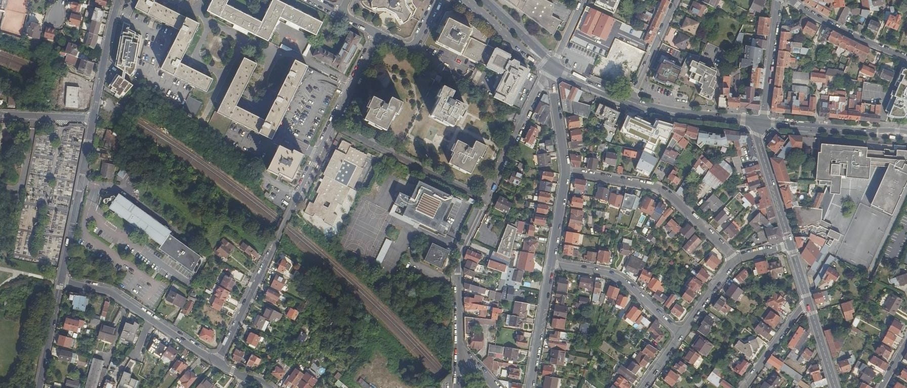Vue aérienne de Lycée Blaise Pascal