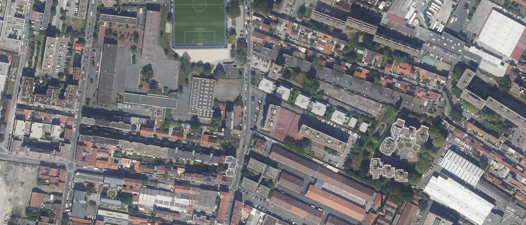 Vue aérienne de Institut National du Patrimoine (département des restaurateurs) (Aubervilliers - 93)