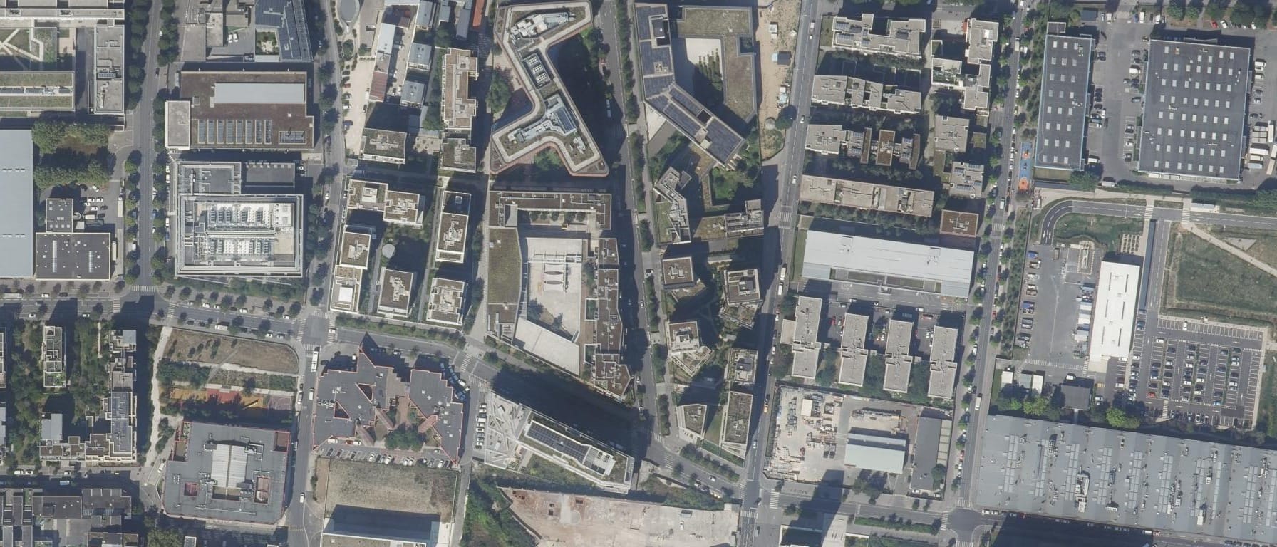 Vue aérienne de Lycée polyvalent Rosa Parks