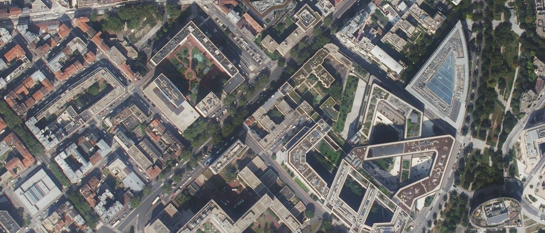 Vue aérienne de Audencia - Campus Paris (Saint-Ouen-sur-Seine - 93)
