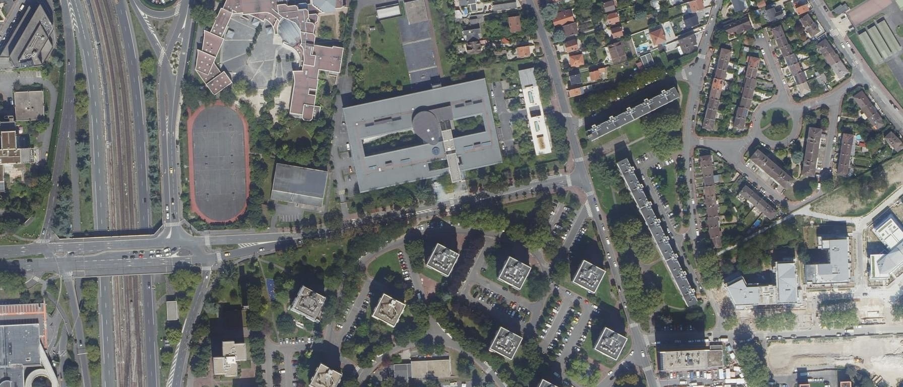 Vue aérienne de Lycée Antoine de Saint Exupery