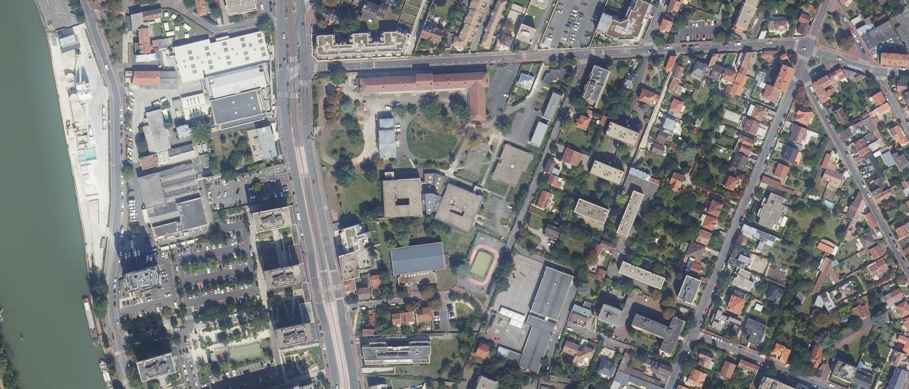 Vue aérienne de Lycée D'Arsonval