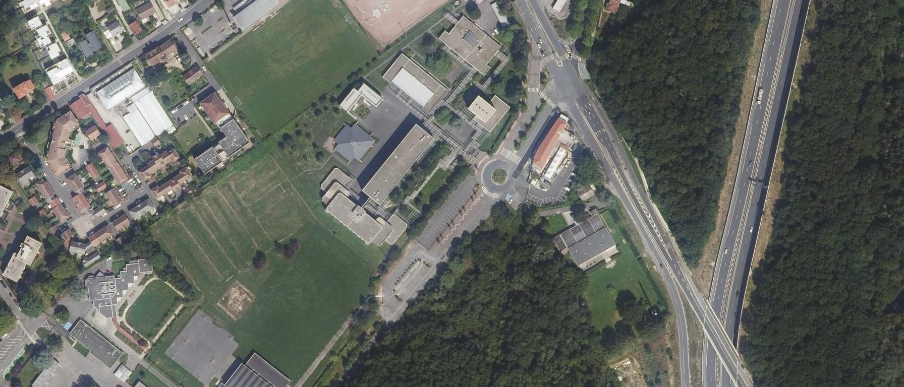 Vue aérienne de Lycée Guillaume Budé